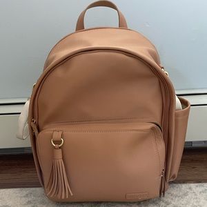 Skip Hop Greenwich Simply Chic Diaper Bag Backpack in Camel